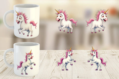 Mug Wrap Panic Unicorn Sublimation artnoy 