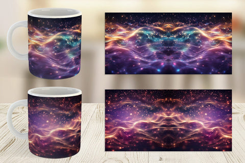 Mug Wrap Particles Light Sublimation artnoy 