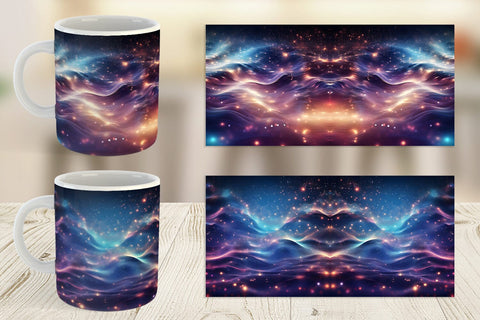Mug Wrap Particles Light Sublimation artnoy 