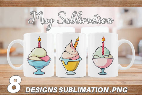 Mug Wrap Party Ice Cream Sublimation artnoy 