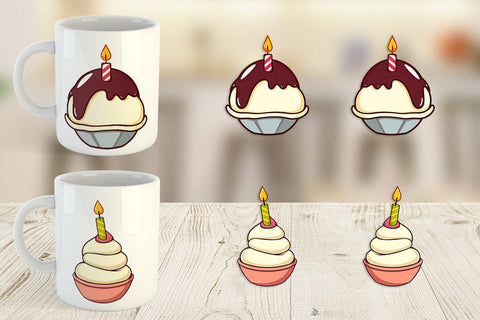 Mug Wrap Party Ice Cream Sublimation artnoy 