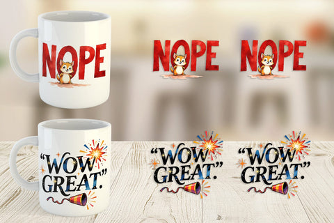 Mug Wrap Passive Aggressive Positivity Pastel Snark Sublimation artnoy 