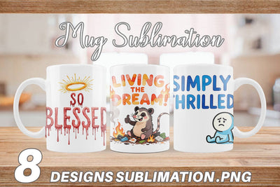 Mug Wrap Passive Aggressive Positivity Pastel Snark Sublimation artnoy 