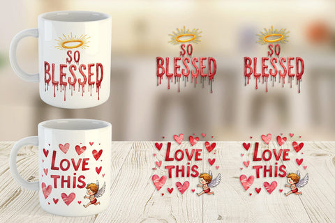Mug Wrap Passive Aggressive Positivity Pastel Snark Sublimation artnoy 