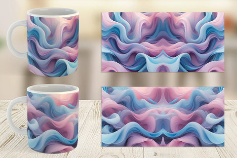 Mug Wrap Pastel Cloud Flow Sublimation artnoy 