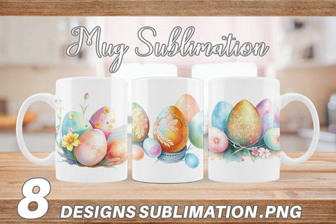 Mug Wrap Pastel Easter Eggs Sublimation artnoy 