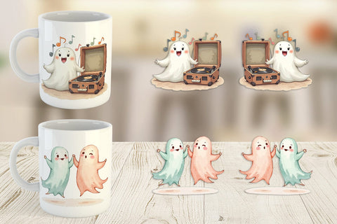 Mug Wrap Pastel Ghost Vibes Sublimation artnoy 