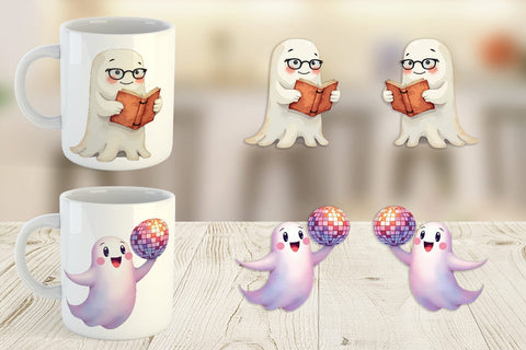Mug Wrap Pastel Ghost Vibes Sublimation artnoy 