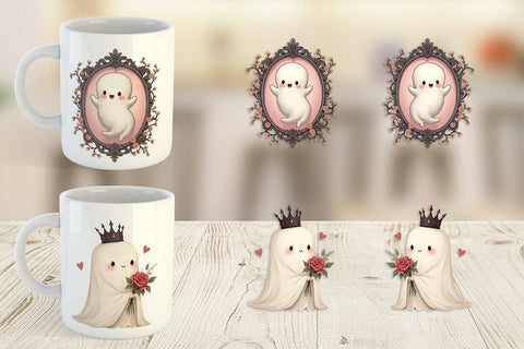 Mug Wrap Pastel Gothic Ghost Sublimation artnoy 