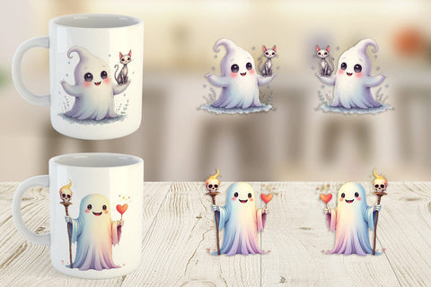 Mug Wrap Pastel Necromancer Ghost Sublimation artnoy 