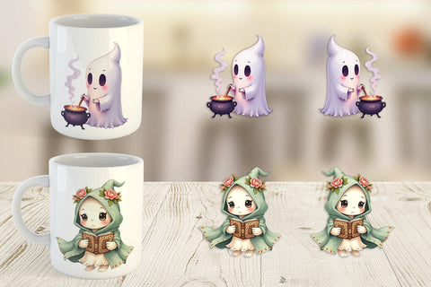 Mug Wrap Pastel Necromancer Ghost Sublimation artnoy 