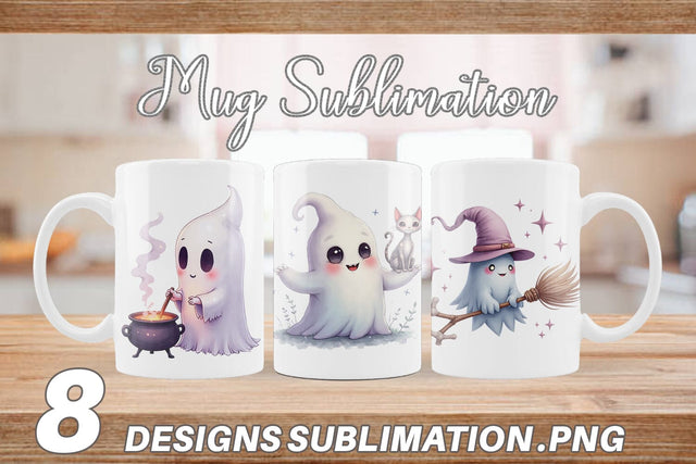 Mug Wrap Pastel Necromancer Ghost Sublimation artnoy 