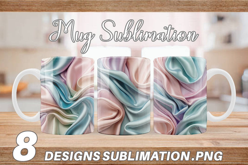 Mug Wrap Pastel Silk Satin Sublimation artnoy 