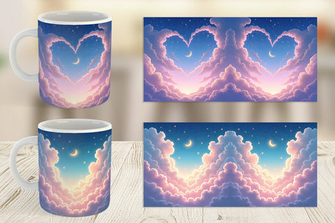 Mug Wrap Pastel Sky Sublimation artnoy 