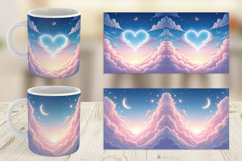 Mug Wrap Pastel Sky Sublimation artnoy 