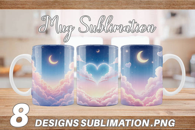 Mug Wrap Pastel Sky Sublimation artnoy 