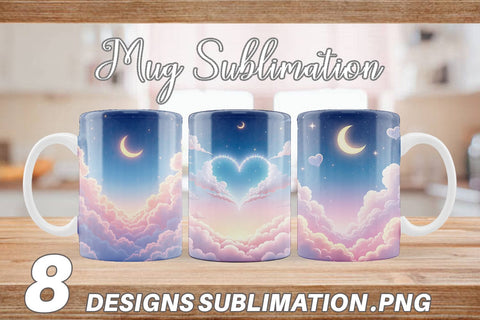 Mug Wrap Pastel Sky Sublimation artnoy 