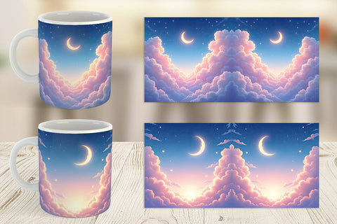 Mug Wrap Pastel Sky Sublimation artnoy 