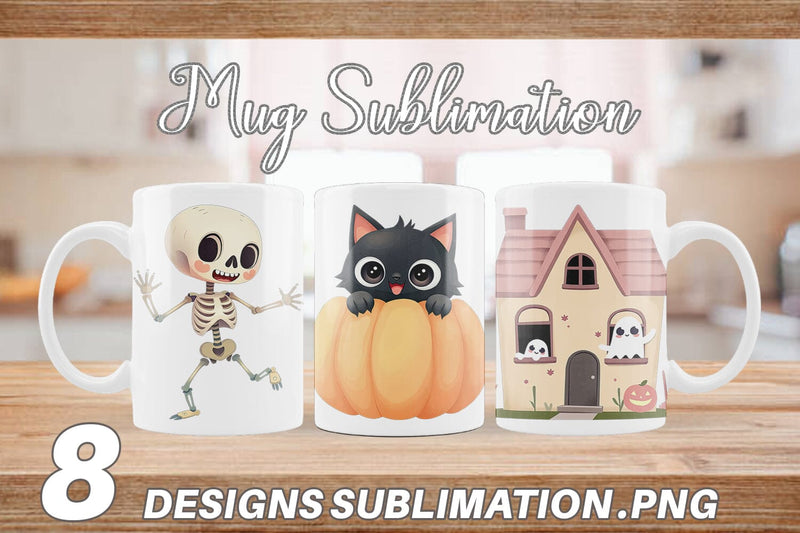 Mug Wrap Pastel Spook Parade Sublimation artnoy 