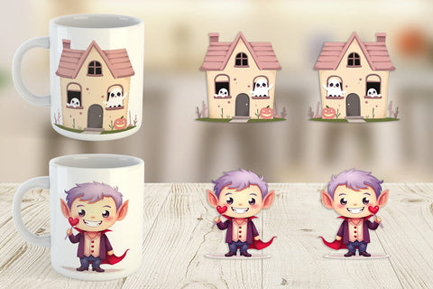 Mug Wrap Pastel Spook Parade Sublimation artnoy 