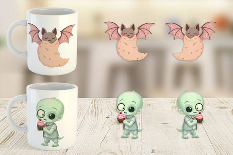 Mug Wrap Pastel Spook Parade Sublimation artnoy 