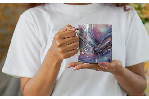 Mug Wrap Pastel Swirl Liquid Sublimation artnoy 