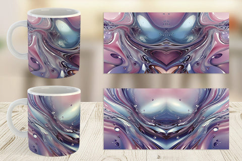 Mug Wrap Pastel Swirl Liquid Sublimation artnoy 