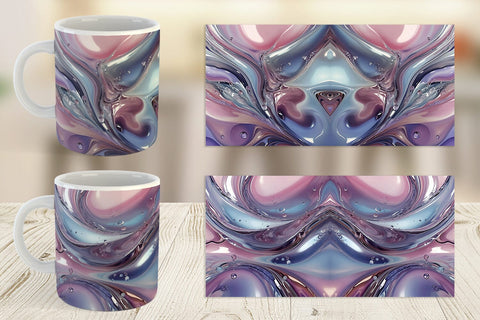 Mug Wrap Pastel Swirl Liquid Sublimation artnoy 