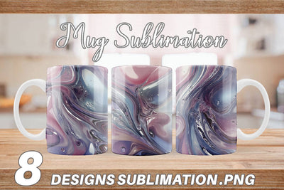 Mug Wrap Pastel Swirl Liquid Sublimation artnoy 