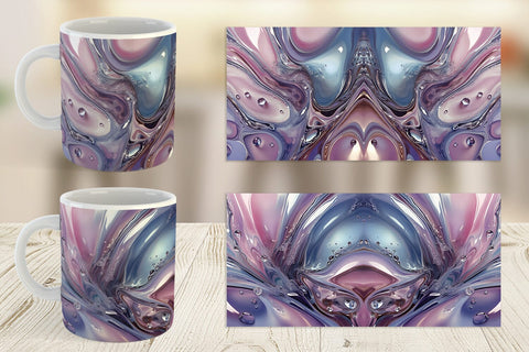 Mug Wrap Pastel Swirl Liquid Sublimation artnoy 
