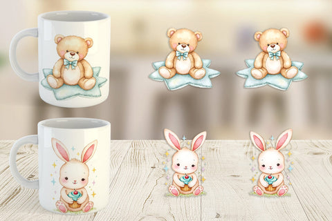 Mug Wrap Pastel Toyland Sublimation artnoy 