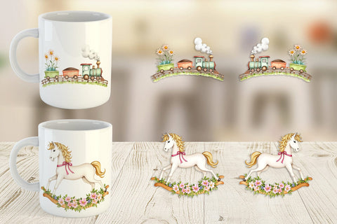 Mug Wrap Pastel Toyland Sublimation artnoy 