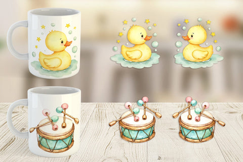 Mug Wrap Pastel Toyland Sublimation artnoy 