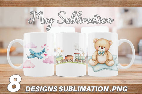 Mug Wrap Pastel Toyland Sublimation artnoy 