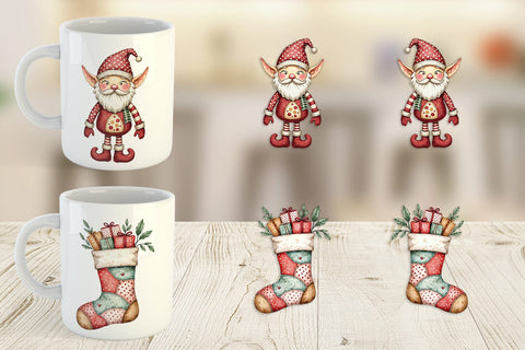 Mug Wrap Patchwork Christmas Wonder Sublimation artnoy 