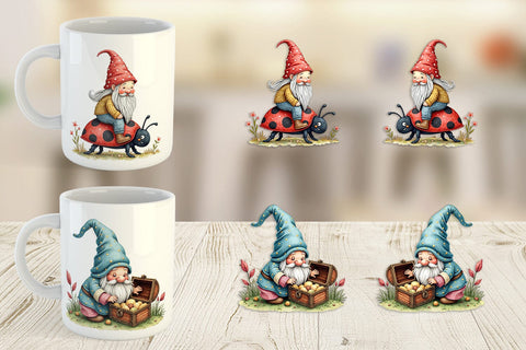 Mug Wrap Patchwork Gnome Collection Sublimation artnoy 