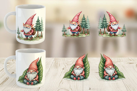 Mug Wrap Patchwork Gnome Collection Sublimation artnoy 