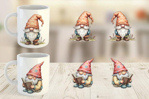 Mug Wrap Patchwork Gnomes Sublimation artnoy 