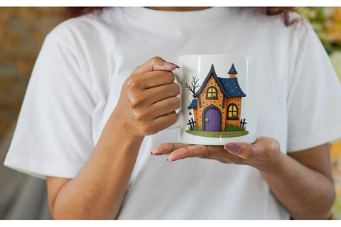 Mug Wrap Patchwork Halloween Cuties Sublimation artnoy 