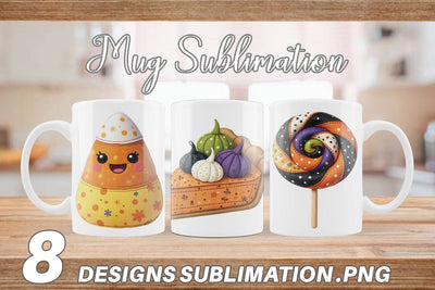 Mug Wrap Patchwork Halloween Treats Sublimation artnoy 