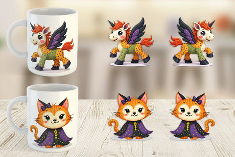 Mug Wrap Patchwork Magical Creatures Sublimation artnoy 