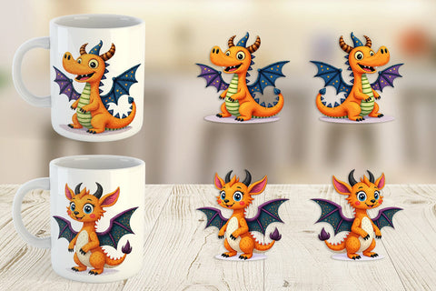 Mug Wrap Patchwork Magical Creatures Sublimation artnoy 