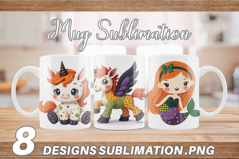 Mug Wrap Patchwork Magical Creatures Sublimation artnoy 