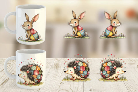 Mug Wrap Patchwork Pet Pals Sublimation artnoy 