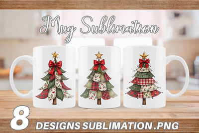 Mug Wrap Patchwork Tree Sublimation artnoy 