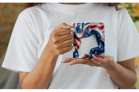 Mug Wrap Patriotic Silk Satin Sublimation artnoy 
