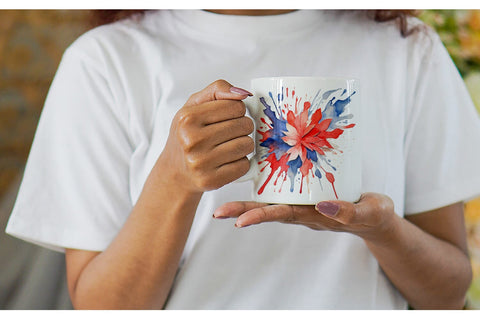 Mug Wrap Patriotic Splash Sublimation artnoy 