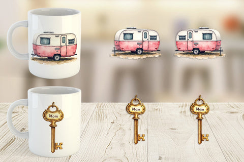Mug Wrap Peace Love Vanlife Sublimation artnoy 