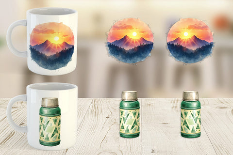 Mug Wrap Peace Love Vanlife Sublimation artnoy 