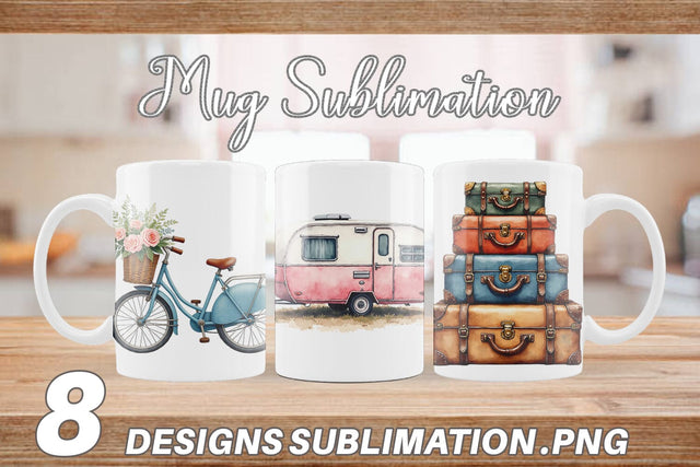 Mug Wrap Peace Love Vanlife Sublimation artnoy 